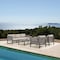 Armen Living Cuffay 4 Piece Outdoor Patio Furniture Set in Brown Aluminum and Rope with Cushions 840254332430 - alternate 9